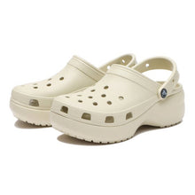 Load image into Gallery viewer, Ladies Croc Classic Platform Clog- Bone