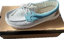 Load image into Gallery viewer, Ladies Hey Dudes LILY Stripes Blue LAST PAIR! SIZE 4!
