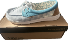 Load image into Gallery viewer, Ladies Hey Dudes LILY Stripes Blue LAST PAIR! SIZE 4!
