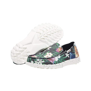 Hey Dude FARTY PRINT      LAST PAIR! SIZE 9 BLACK HIBISCUS