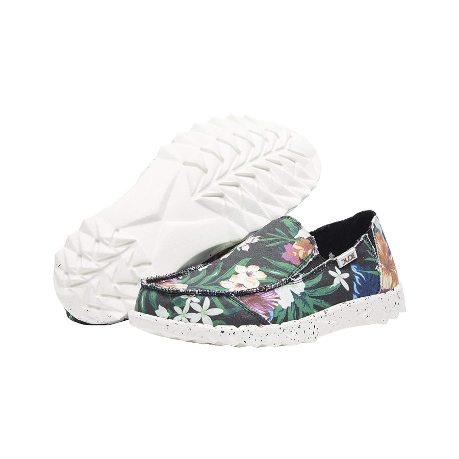Hey Dude FARTY PRINT      LAST PAIR! SIZE 9 BLACK HIBISCUS