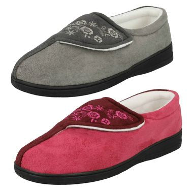Ladies Jyoti Velcro slipper JULIE Available in 2 colours!